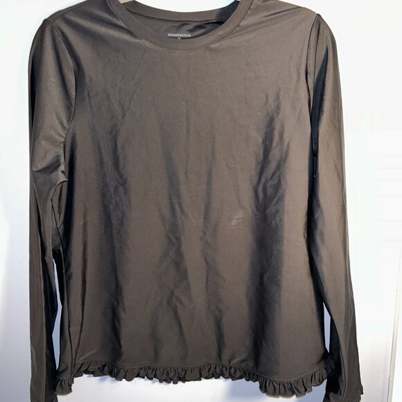 Summersalt Black Waterside Ruffle Rash Guard - Picture 2 of 6